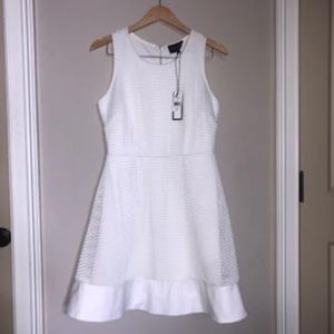 Romeo & Juliet Couture White Dress with Overlay